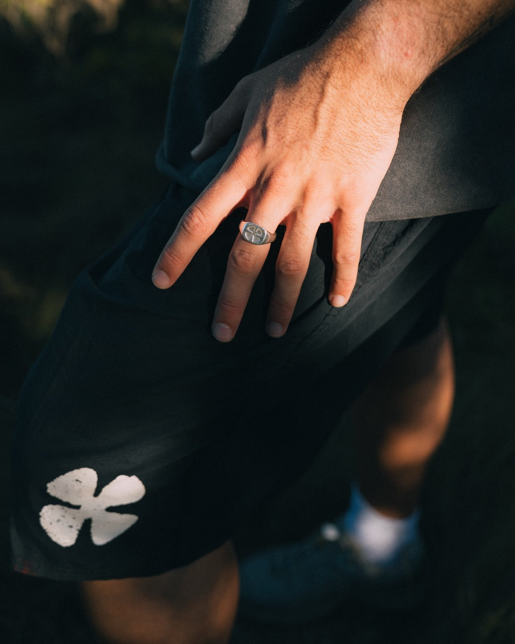 Clover Signet Ring